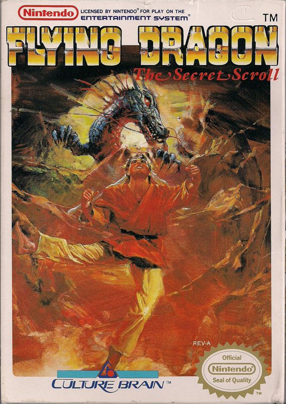 Flying Dragon box art for NES